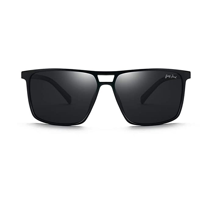 GREY JACK TR90 Polarized Sunglasses for Men Women Latest Stylish Rectangular Sunglasses | UV Protection