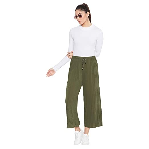 Camey Women Solid Relexed fit Palazzo