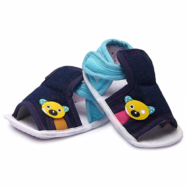 INSTABUYZ Unisex Baby Sandal for Boys & Girls, Infant Sandal for Newborn, (6-9 Months) Blue
