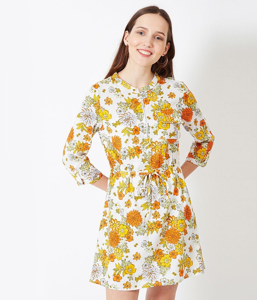 Oxolloxo Viscose Multi Color A- line Dress