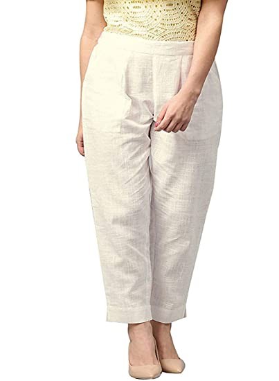 ATARAH Women Plus Size Casual Wear Cotton Trouser