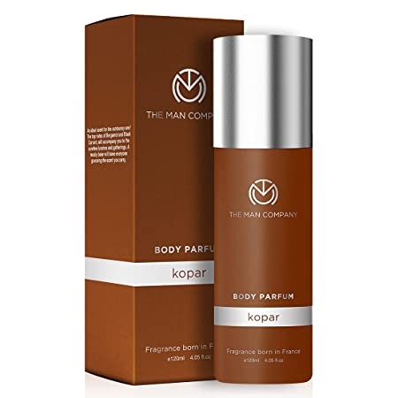 The Man Company Non-Gas Body Perfume For Men - Kopar | No Gas Perfumes | Long Lasting Fragrance | Deodorant for Men - 120ml